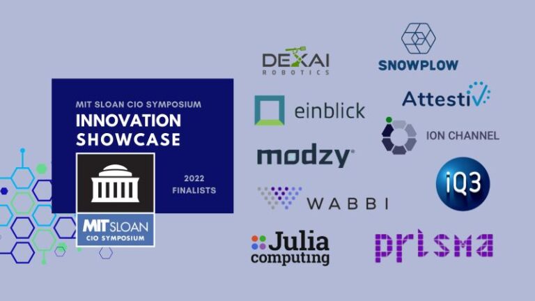 MIT Showcase banner with embedded company logos