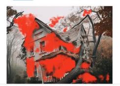AI generated home with heatmap overlays identifying problems