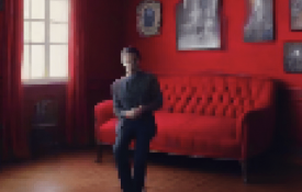 very pixelated picture of a man in a room