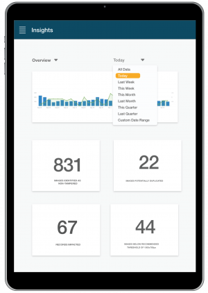 ipad screen showing insights information